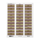 Brawn and Tan Return Address Label (Vorne)