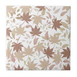 Brawn Autumn Floral Blätter Y2K Muster Fliese