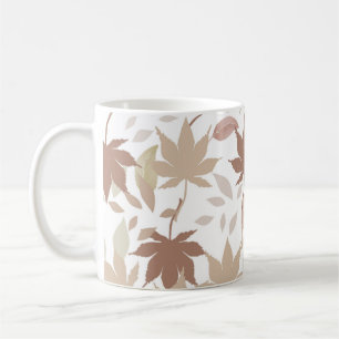 Brawn Autumn Floral Blätter Y2K Muster Kaffeetasse