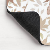Brawn Autumn Floral Blätter Y2K Muster Mousepad (Ecke)