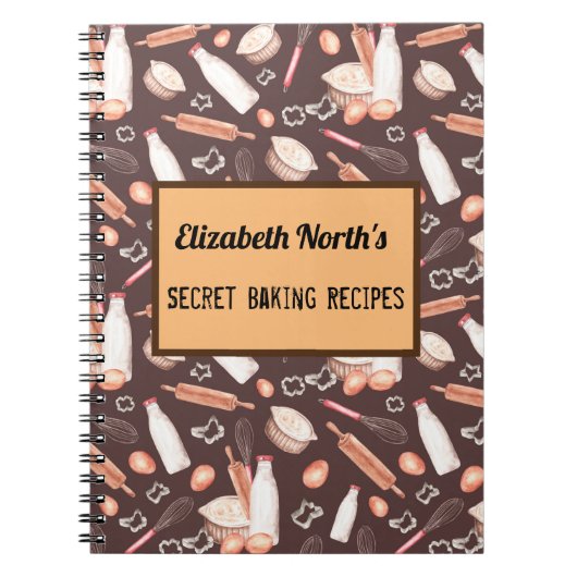 Brawn Baking Muster Rezept Notizblock (Vorderseite)