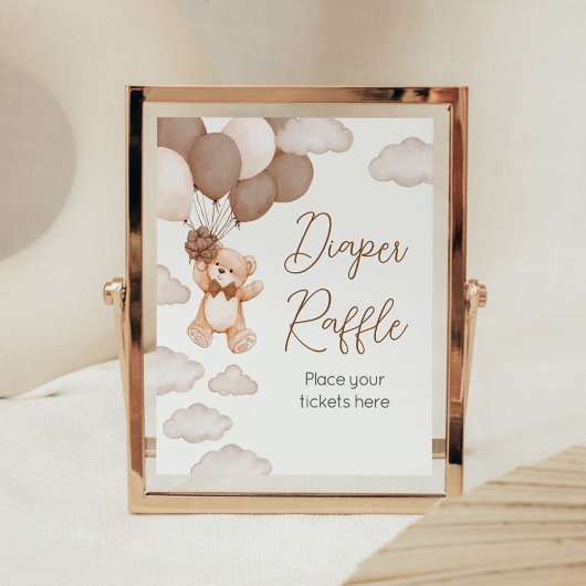 Brawn Bären Ballon Bearly Wait Diaper Raffel Poster