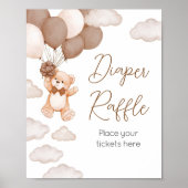Brawn Bären Ballon Bearly Wait Diaper Raffel Poster (Vorne)