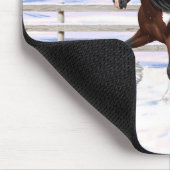 Brawn Bay Pinto Sinti und Roma Vanner Pferdefüsse Mousepad (Ecke)