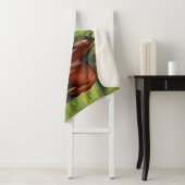 Brawn Bay Quarter Pferde im Sommer Weide Sherpadecke (Beispiel)