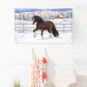 Brawn Bay Sinti und Roma Vanner Pferdefüsse im Sch Banner (Insitu)