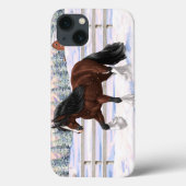 Brawn Bay Sinti und Roma Vanner Pferdefüsse im Sch Case-Mate iPhone Hülle (Rückseite)