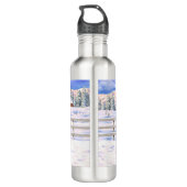 Brawn Bay Sinti und Roma Vanner Pferdefüsse im Sch Edelstahlflasche (Rückseite)