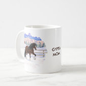 Brawn Bay Sinti und Roma Vanner Pferdefüsse im Sch Kaffeetasse (Vorderseite Links)