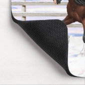 Brawn Bay Sinti und Roma Vanner Pferdefüsse im Sch Mousepad (Ecke)