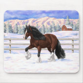 Brawn Bay Sinti und Roma Vanner Pferdefüsse im Sch Mousepad (Vorne)