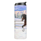 Brawn Bay Sinti und Roma Vanner Pferdefüsse im Sch Thermosbecher (Nach links gedreht)