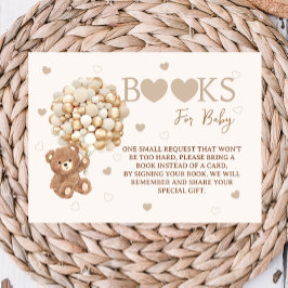 Brawn Bear Balloons buchen Babydusche anfordern Begleitkarte