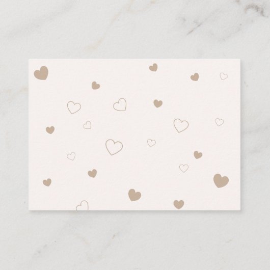 Brawn Bear Balloons buchen Babydusche anfordern Begleitkarte (Rückseite)