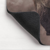 Brawn Bear Cabin Mountain Lodge Mousepad (Ecke)