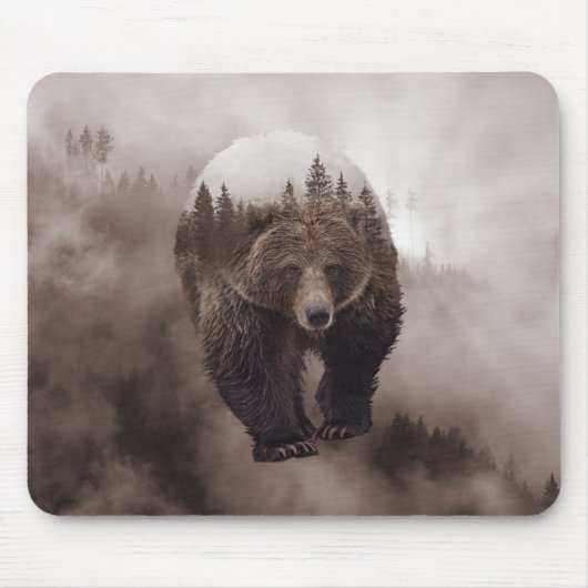 Brawn Bear Cabin Mountain Lodge Mousepad (Vorne)
