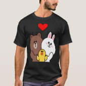Brawn Bear Cony Bunny Rabbit Duck Wir Liebe Sie T-Shirt (Vorderseite)