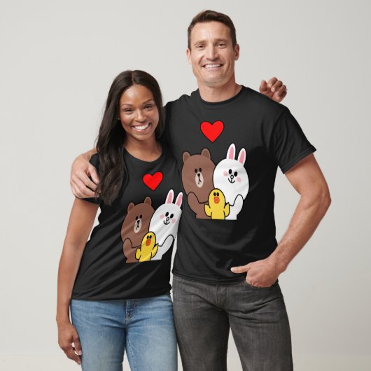 Brawn Bear Cony Bunny Rabbit Duck Wir Liebe Sie   T-Shirt (Unisex)
