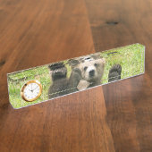 Brawn Bear Kodiak Cub Geschenke Namensplakette (Seite)