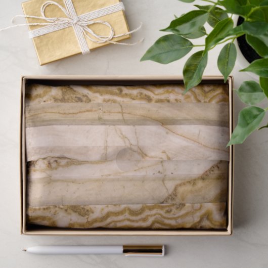 Brawn Beige Grain Marble Decoupage  Seidenpapier (Geschenk)