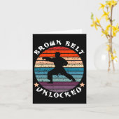 Brawn-Belt-Level-Unlock-Performance-Karate Behalte Karte (Gelbe Blume)