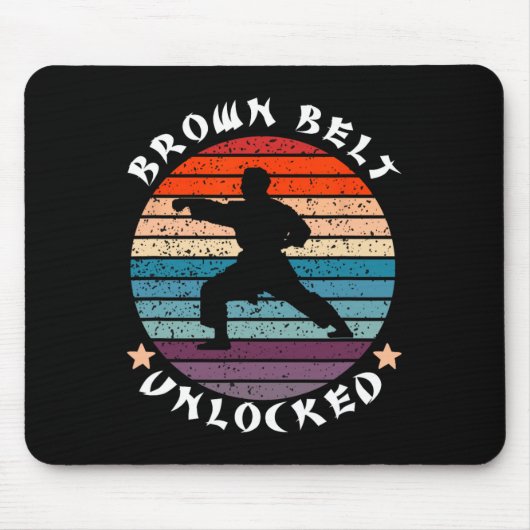 Brawn-Belt-Level-Unlock-Performance-Karate Behalte Mousepad (Vorne)