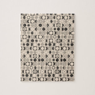 Brawn Black Circles Jigsaw Puzzle Daisy