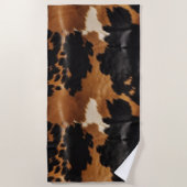 Brawn Black Cowhide Strandtuch (Vorderseite)