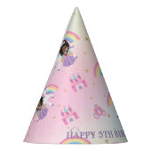 Brawn Black Princess and Unicorn Rainbow Birthday Partyhütchen (Links)