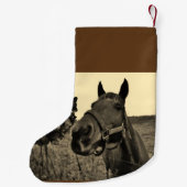 Brawn Black Sepione Weihnachtspferd Kleiner Weihnachtsstrumpf (Rückseite)