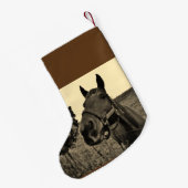 Brawn Black Sepione Weihnachtspferd Kleiner Weihnachtsstrumpf (Rückseite (Hängend))