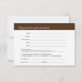 Brawn Blue Business Gala Event UAWG RSVP Karte (Rückseite)