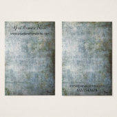 Brawn Blue Grunge Earring Holder Display Cards (Vorne & Hinten)