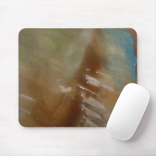 Brawn Blue Modern Abstrakt Mouse Pad Mousepad (Mit Mouse)