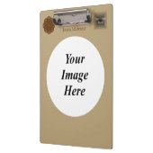 Brawn Blume Ribbon Template von Kenneth Yoncich Klemmbrett (Links)