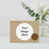 Brawn Blume Ribbon Template von Kenneth Yoncich Postkarte (Stehend Vorderseite)