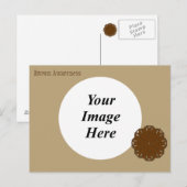 Brawn Blume Ribbon Template von Kenneth Yoncich Postkarte (Vorne/Hinten)