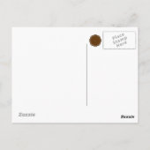 Brawn Blume Ribbon Template von Kenneth Yoncich Postkarte (Rückseite)