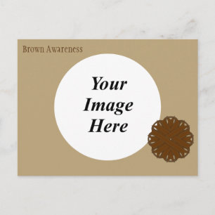 Brawn Blume Ribbon Template von Kenneth Yoncich Postkarte