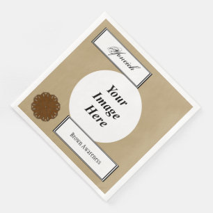 Brawn Blume Ribbon Template von Kenneth Yoncich Serviette