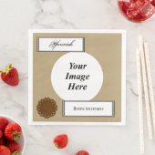 Brawn Blume Ribbon Template von Kenneth Yoncich Serviette (Beispiel)