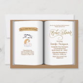 Brawn Book Theme Kinderdusche Einladung (neutral) (Vorderseite)