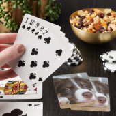 Brawn Border Collie Dog Playing Cards Spielkarten (In Situ)