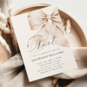 Brawn Bow Bridal Dusche Einladung