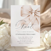 Brawn Bow Bridal Dusche Einladung