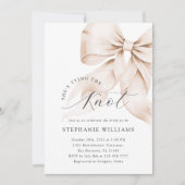 Brawn Bow Bridal Dusche Einladung (Vorderseite)