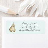 Brawn Bunny Personalisiert Address Labels - Minze (Insitu)