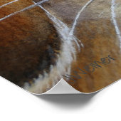 Brawn Bunny Rabbit in Spring Bonnet Art 18x24 Poster (Ecke)