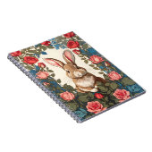 Brawn Bunny Rosen Garden Notizblock (Rechte Seite)