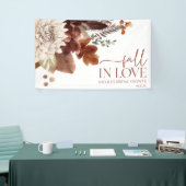 Brawn Burgundy Fall Liebe Blumenkohl Brautparty Banner (Messeveranstaltung)